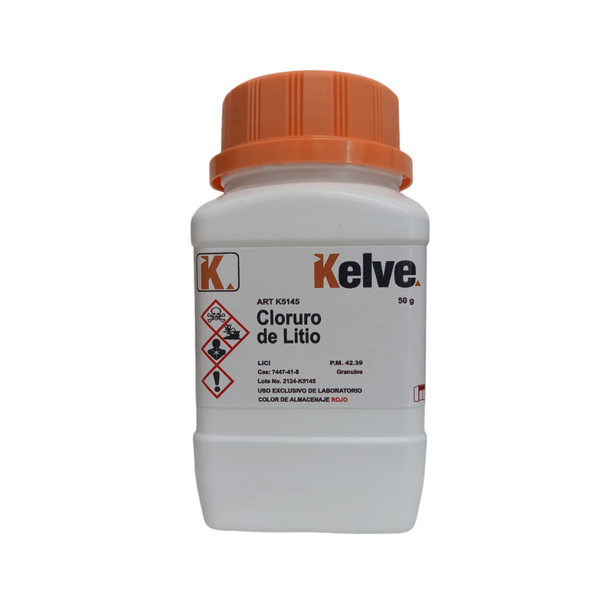 Cloruro de Litio 50 Gramos Kelve
