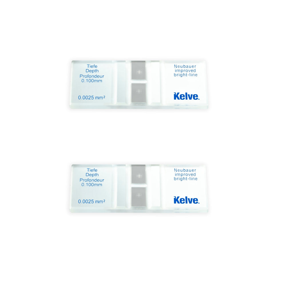 Camara de Neubauer Hematocitometro Linea Brillante Paq C/2 Kelve