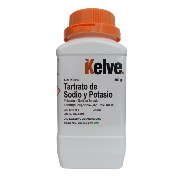 Tartrato de Sodio Y Potasio 500 Gramos Kelve
