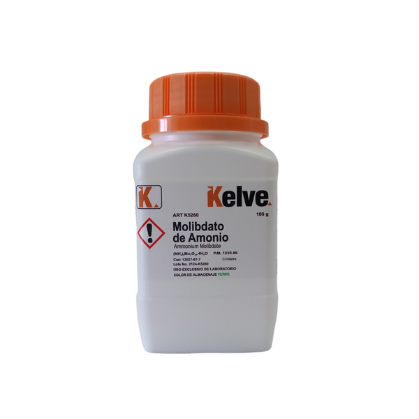 Molibdato de Amonio 100 Gramos Kelve