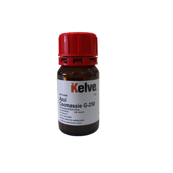 Azul de Coomassie 5g Colorante Kelve
