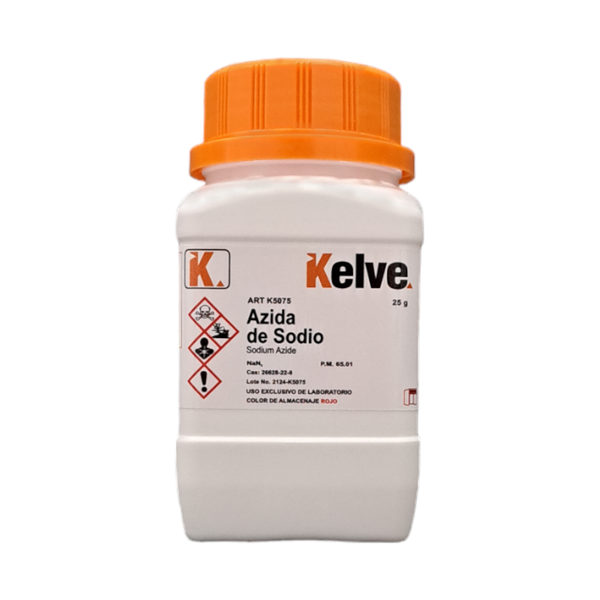 Azida de Sodio 25 Gramos Kelve