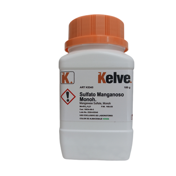 Sulfato Manganoso Monohidratado 100 Gramos Kelve