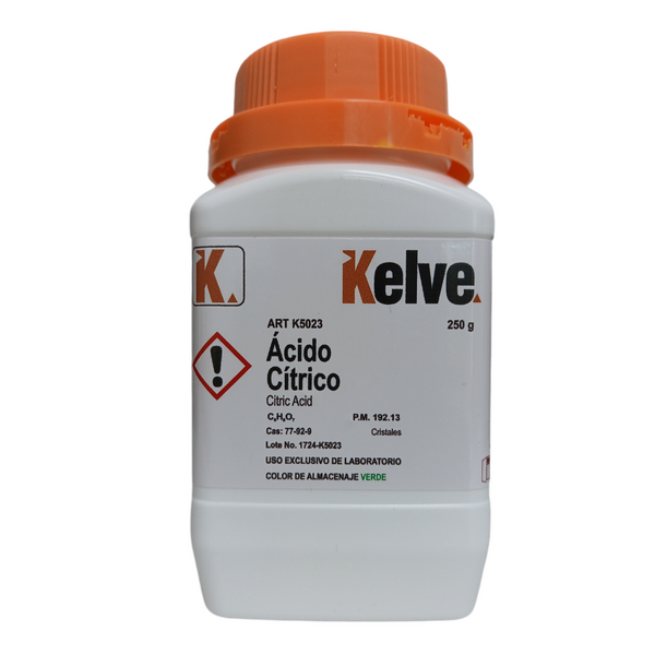 Ácido Cítrico 250 Gramos Kelve