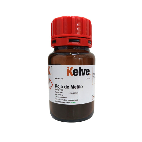 Rojo de Metilo 25 G Colorante Kelve
