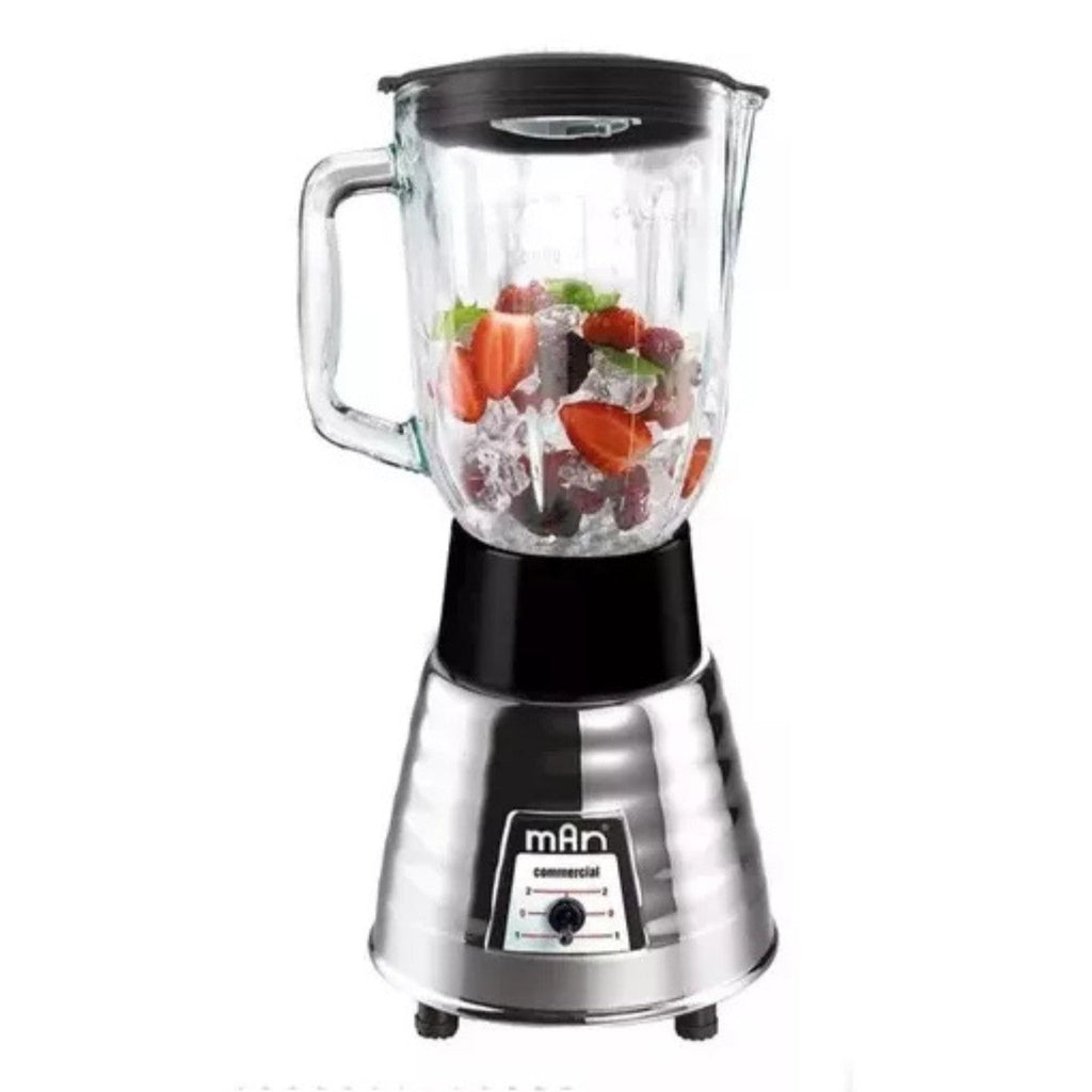 Licuadora 1.5l Cromo con Vaso de Vidrio Lmv-202 Man