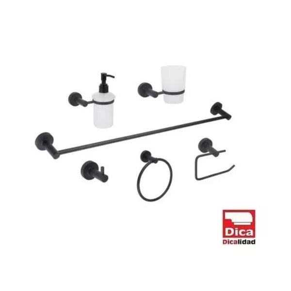 Juego de Accesorios para Baño Marca Dica Modelo 3200.2 6pz