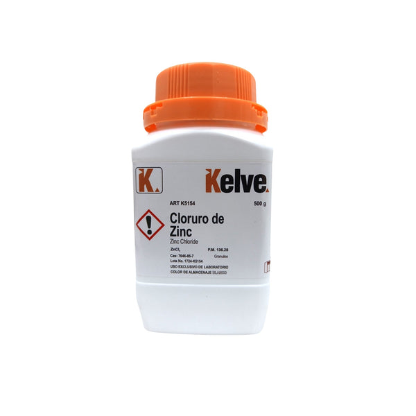 Cloruro de Zinc 500 Gramos Kelve
