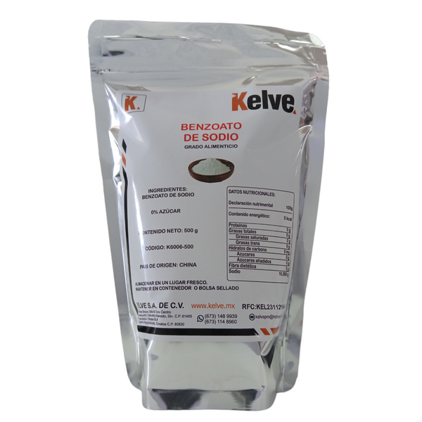 Benzoato de Sodio 500 Gramos Kelve