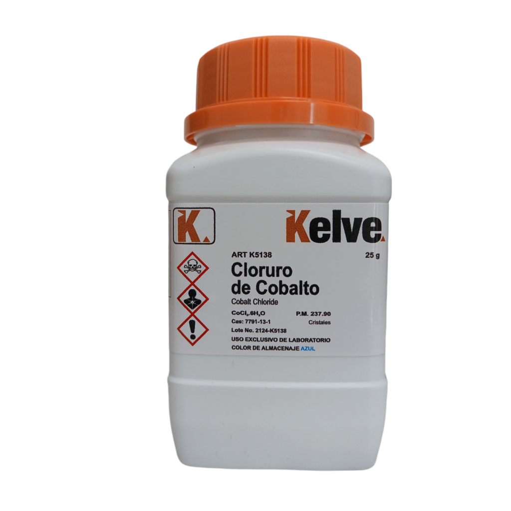 Cloruro de Cobalto 25 Gramos Kelve