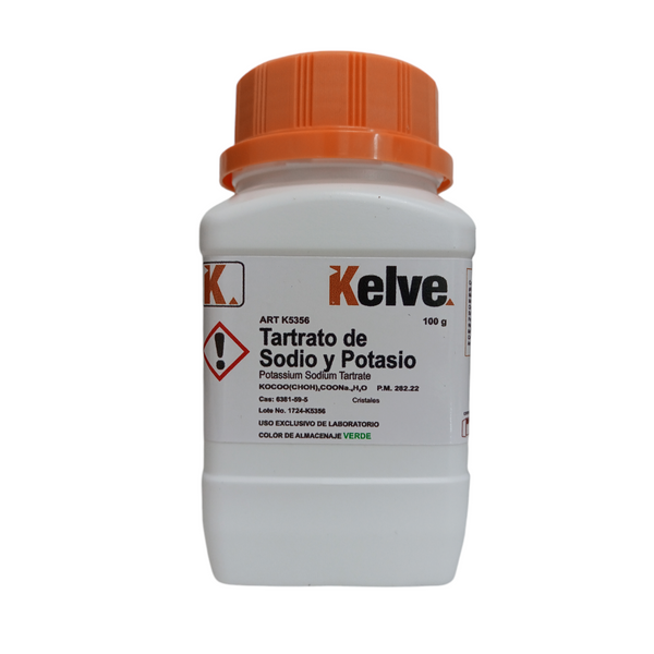 Tartrato de Sodio Y Potasio 100 Gramos Kelve