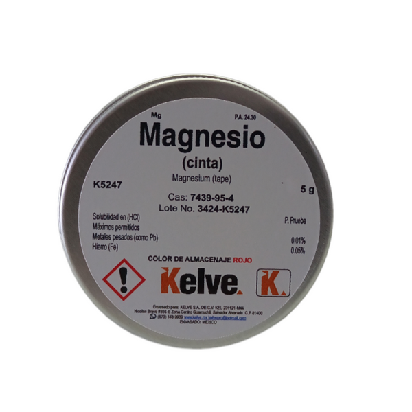 Cinta de Magnesio R. A. Kelve Pieza 5 G