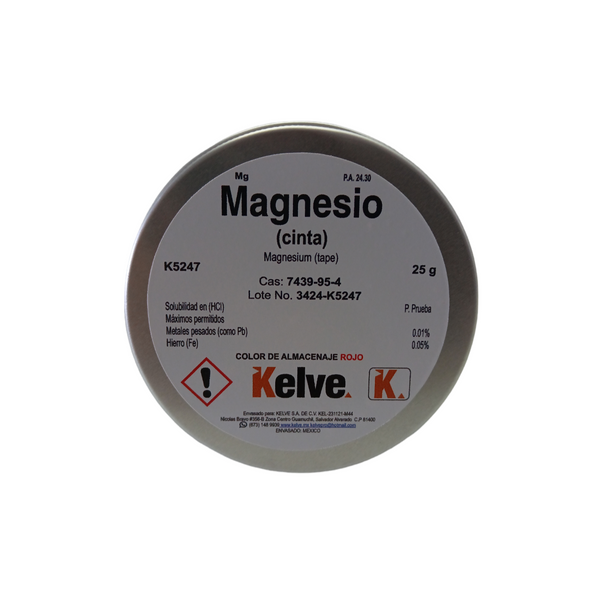 Cinta de Magnesio R. A. Kelve Pieza 25 G