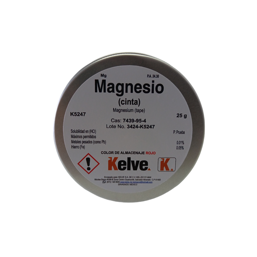 Cinta de Magnesio R. A. Kelve Pieza 25 G