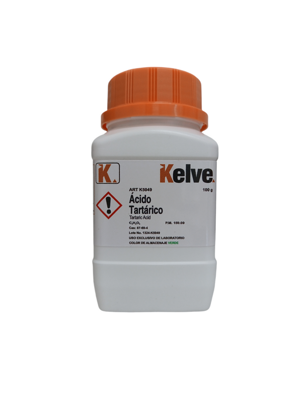 Ácido Tartárico 100 Gramos Kelve