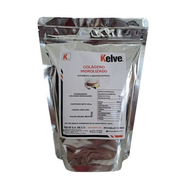 Colágeno Hidrolizado Suplemento En Polvo 500 Gramos Kelve