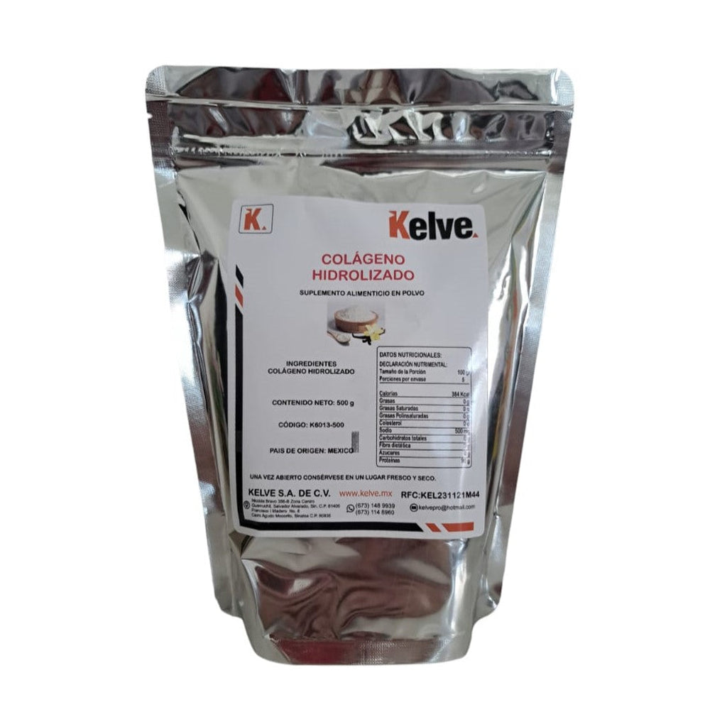 Colágeno Hidrolizado Suplemento En Polvo 500 Gramos Kelve
