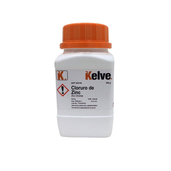 Cloruro de Zinc 100 Gramos Kelve