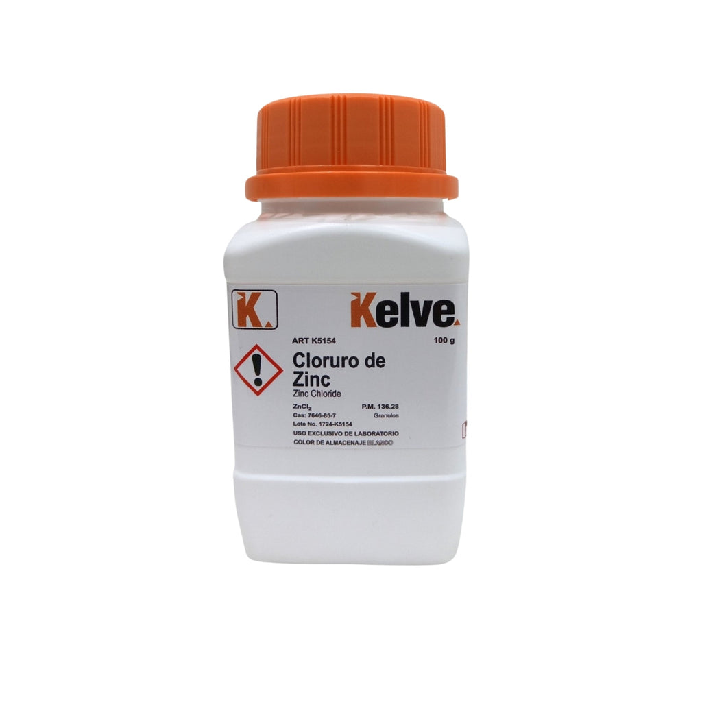 Cloruro de Zinc 100 Gramos Kelve