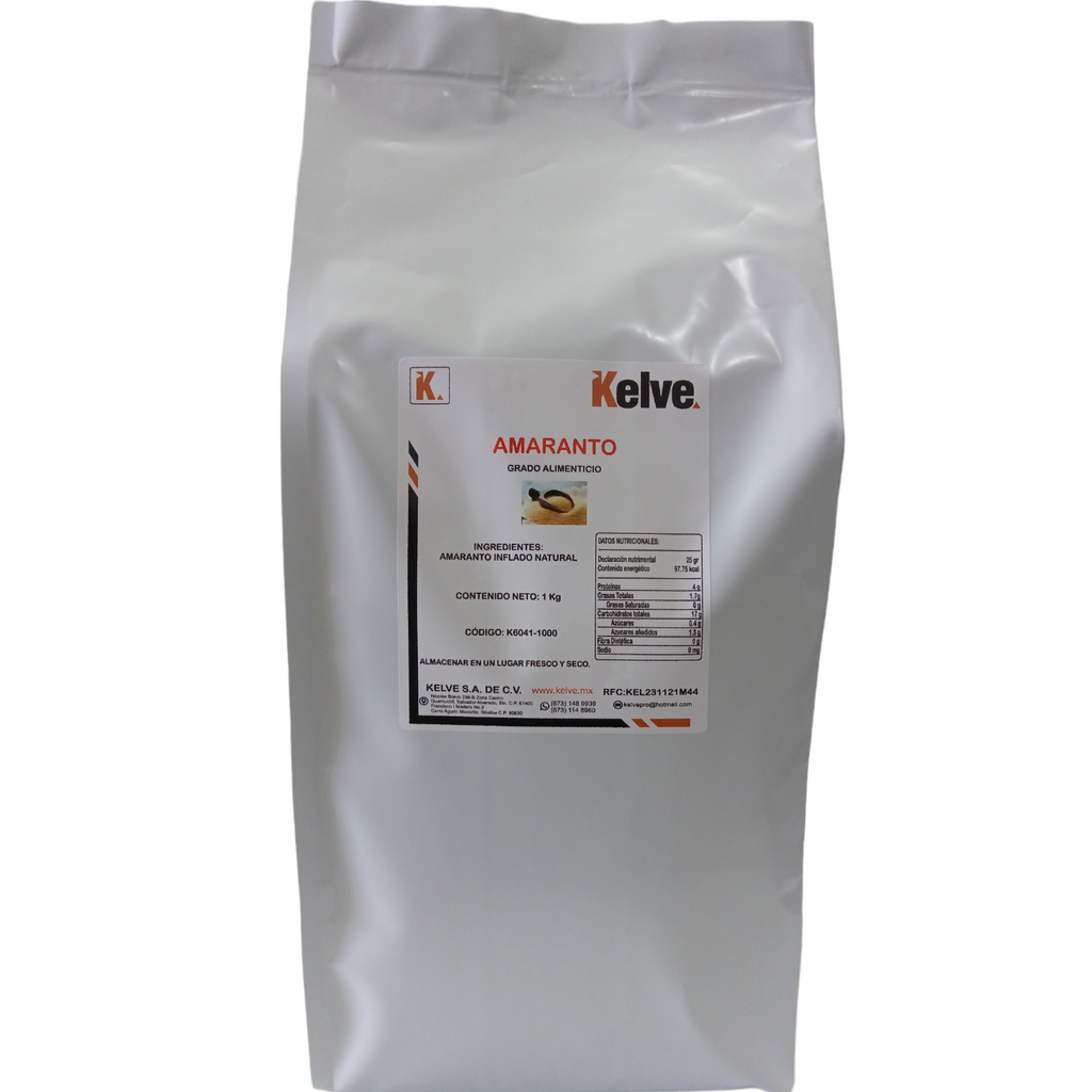 Amaranto Inflado Natural 1 Kilogramo Kelve