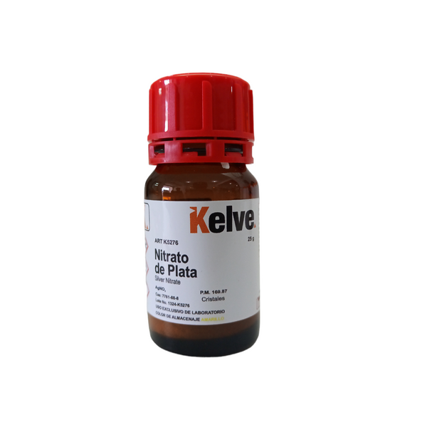 Nitrato de Plata 25 Gramos Kelve
