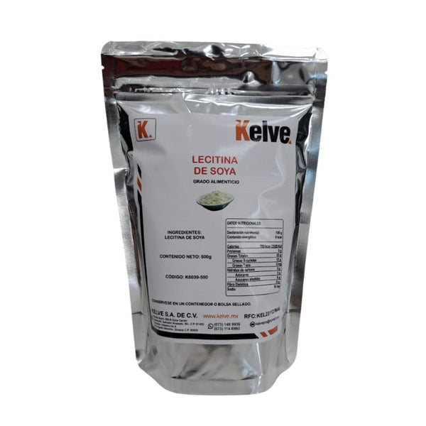Lecitina de Soya Polvo 500 Gramos Kelve