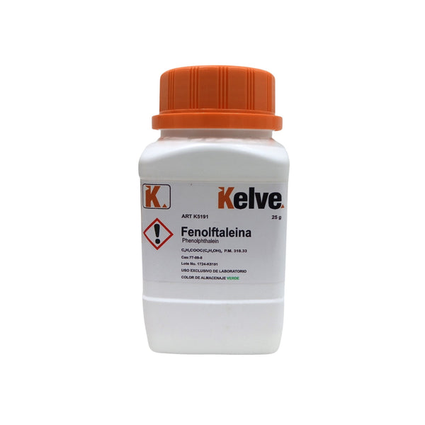 Fenolftaleina 25 Gramos Kelve