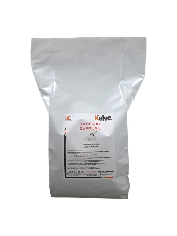 Cloruro de Amonio 3 Kilogramos Kelve