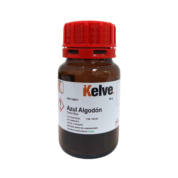 Azul Algodón 25 G Colorante Kelve