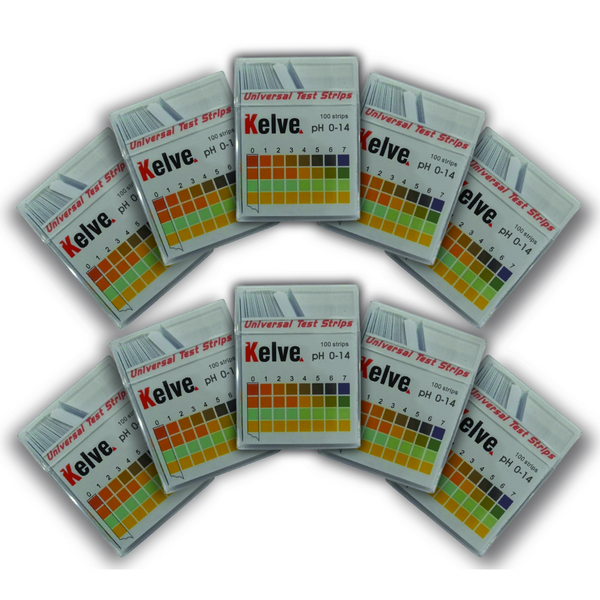 Papel Ph Universal 0-14 Medidor En Tiras Paquete con 10cajas Kelve