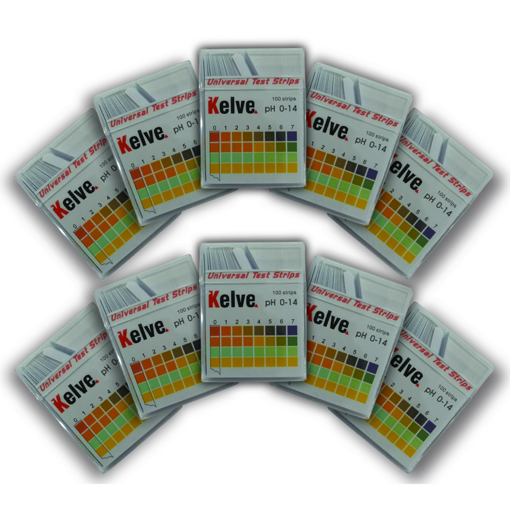 Papel Ph Universal 0-14 Medidor En Tiras Paquete con 10cajas Kelve