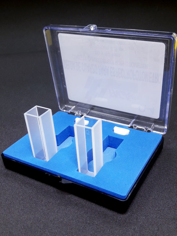 Celda de Cuarzo para Espectrofotómetro Paquete con 2 Piezas Jf Lhabo
