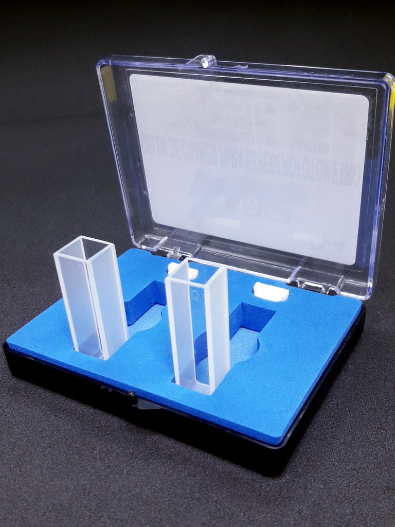 Celda de Cuarzo para Espectrofotómetro Paquete con 2 Piezas Jf Lhabo