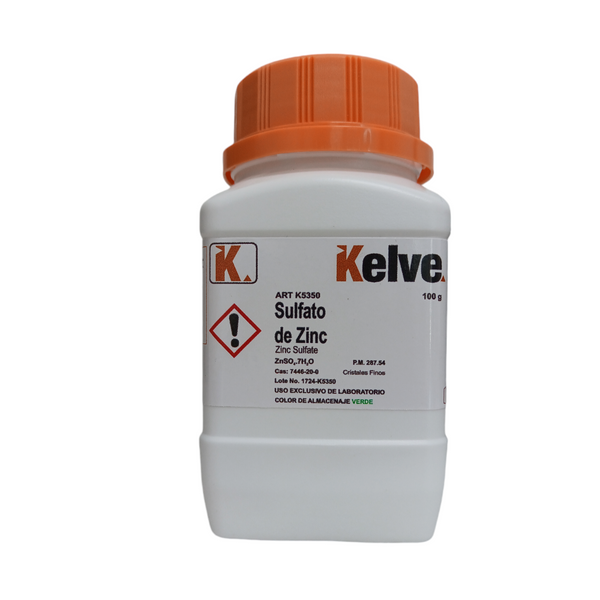 Sulfato de Zinc 100 Gramos Kelve