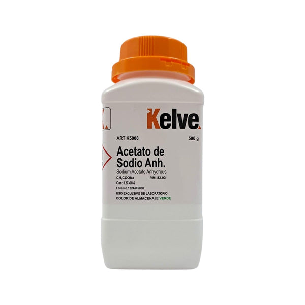 Acetato De Sodio Anhidro 500 Gramos Kelve