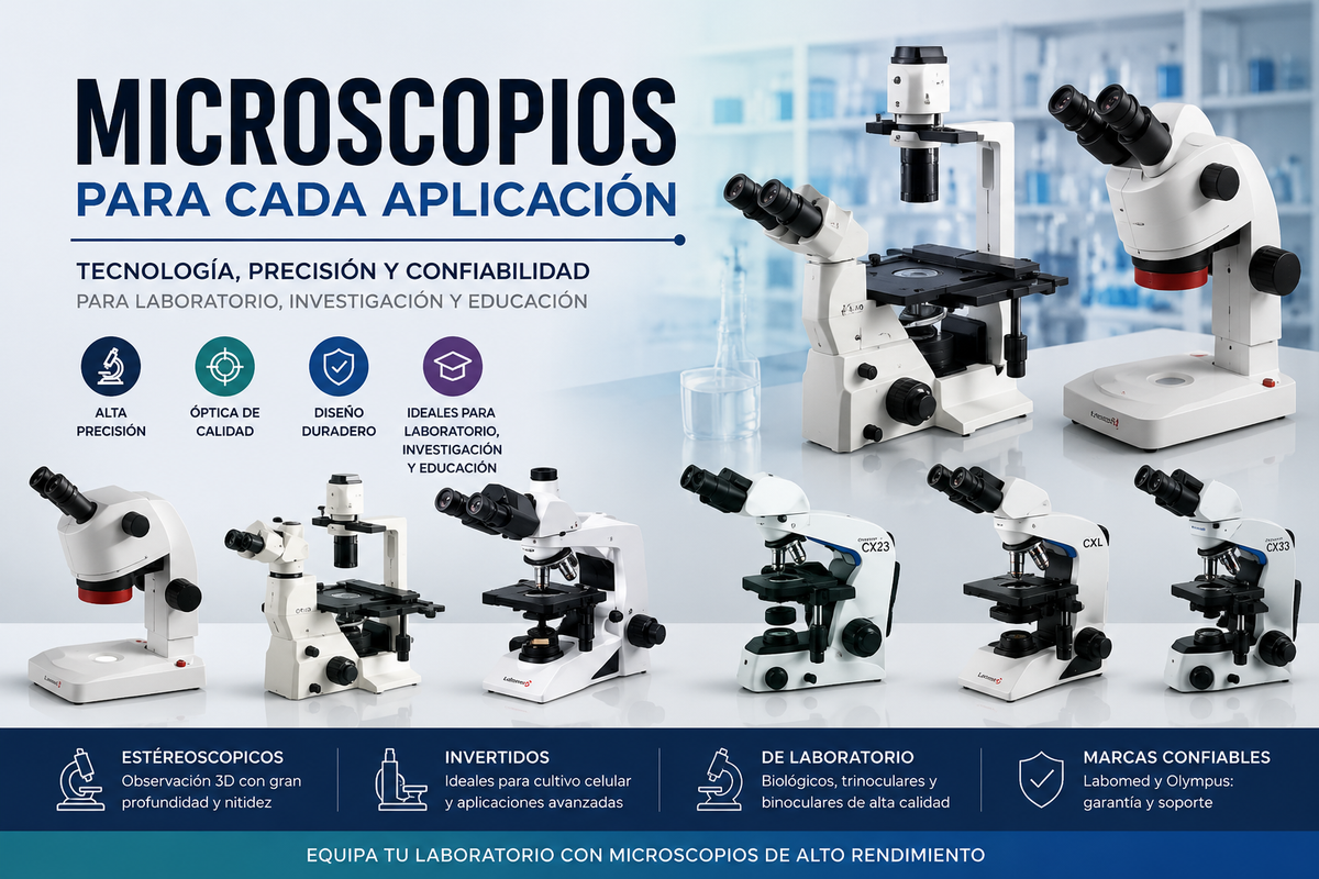 Microscopios Profesionales para cada aplicacion