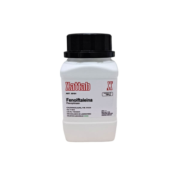 Fenolftaleína 100g — Indicador de pH para Laboratorio | Xattab