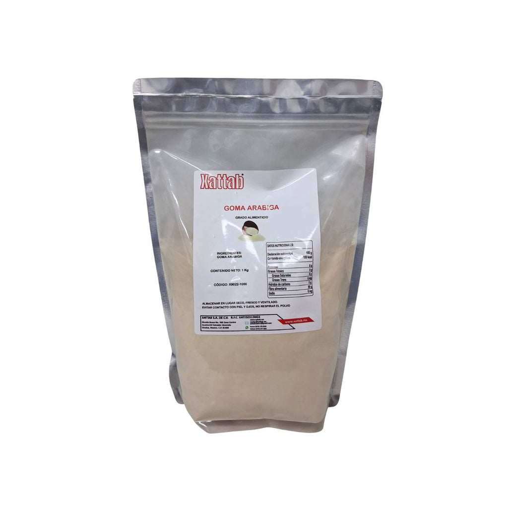 Goma Arábiga 1 Kg – Aditivo Natural de Alta Pureza para Alimentos, Laboratorio, Cosmética y Aplicaciones Industriales | Xattab