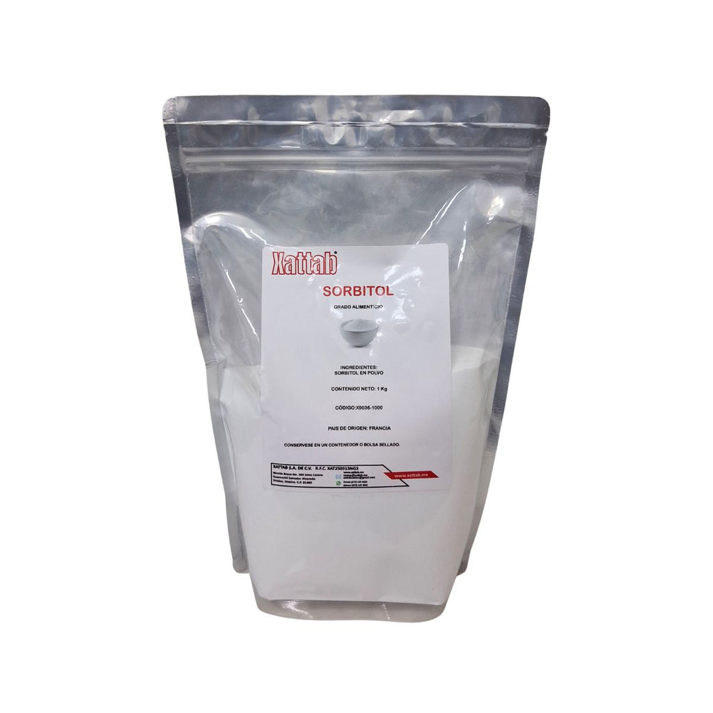 Sorbitol 1Kg – Polvo de Alta Pureza para Alimentos, Cosmética, Farmacia y Aplicaciones Industriales | Xattab