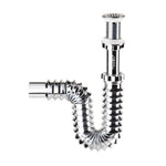 Cespol Lavabo Metalizado Cubierta Acero Inox Tubo 3722 Urrea-V - vista 1