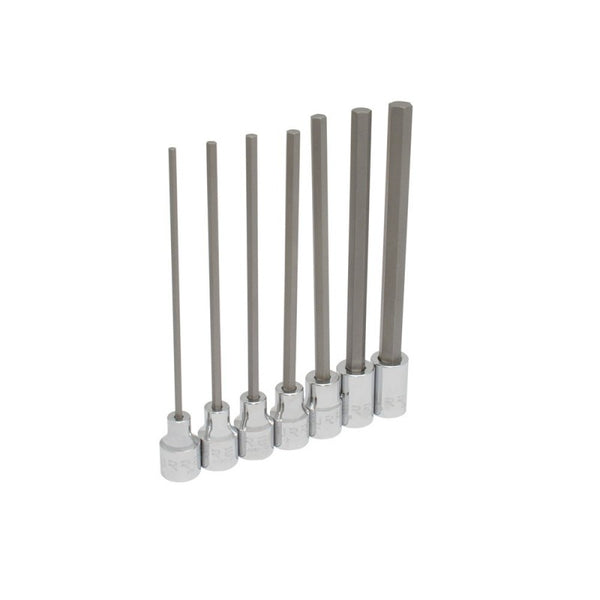 Juego de Dados Punta Allen Estándar Largos Cuadro 3/8" Urrea 4990-7L