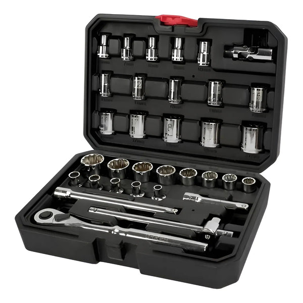 Juego De Dados Y Accesorios Combinados 33 Pzas 5200cb Urrea-H