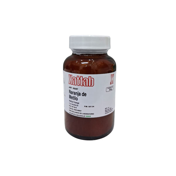 Naranja de Metilo 25gr - Indicador Químico de pH para Análisis de Laboratorio y Titulación | Xattab