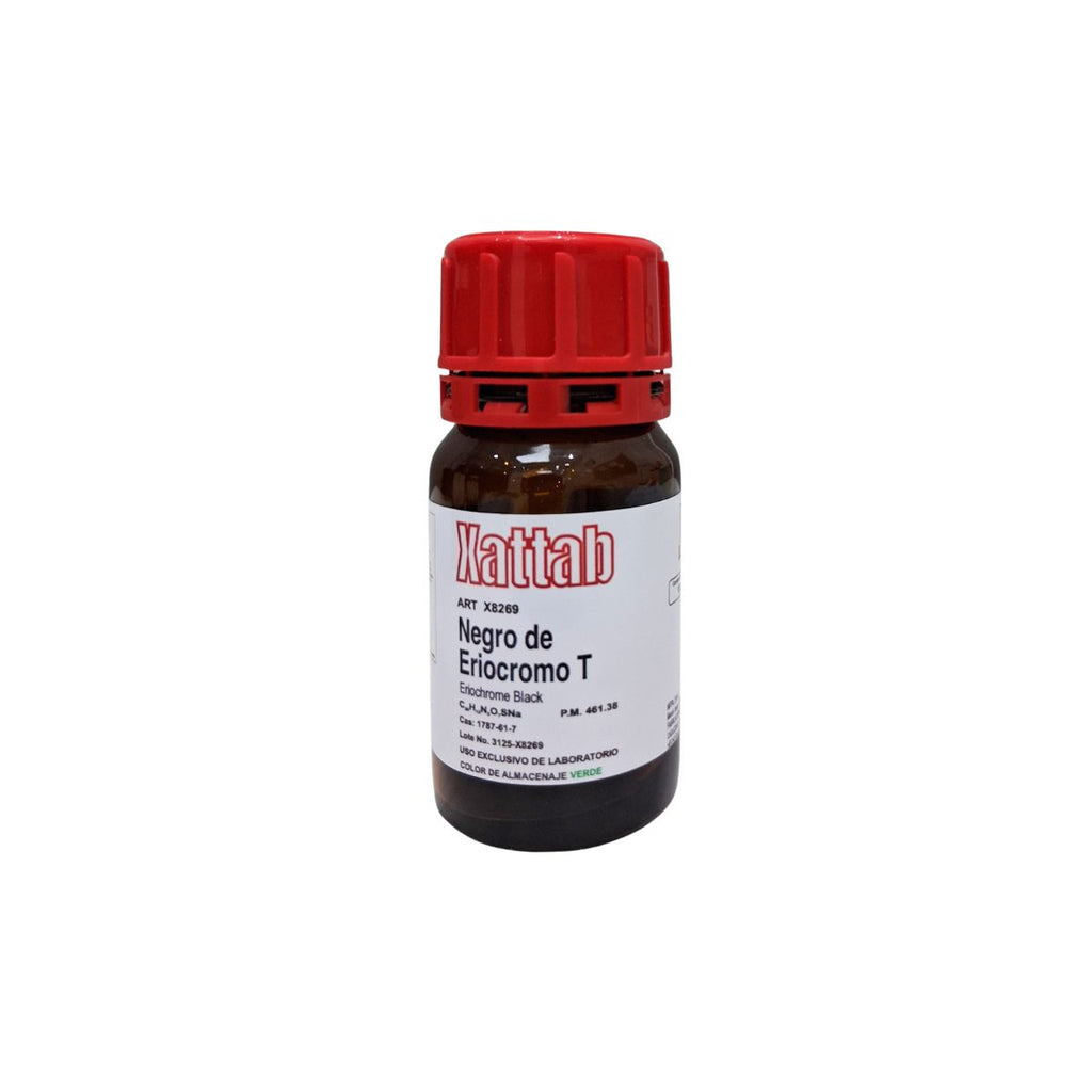 Negro de Eriocromo T 10gr - Indicador Metalocrómico para Titulaciones Complejométricas | Xattab