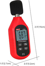 Mini Sonómetro Digital UNI-T UT353 | Medidor de Nivel de Ruido en Decibeles dB para Ambiente, Industria y Oficina - vista 3