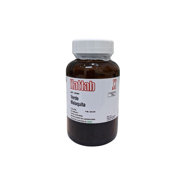 Verde Malaquita 25gr - Colorante y Reactivo para Laboratorio, Microscopía y Análisis Químico | Xattab