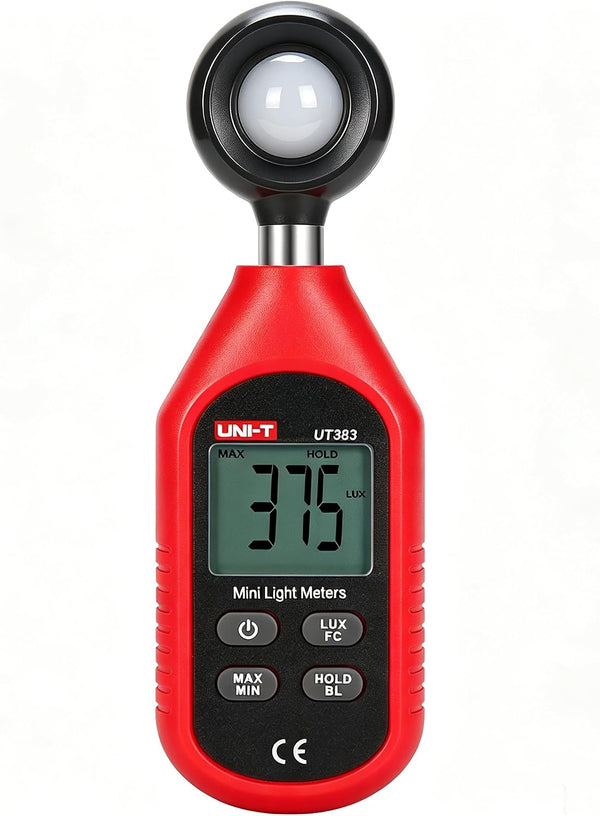 Mini Luxómetro Digital UNI-T UT383 | Medidor de Luz Ambiental en Lux para Iluminación, Oficinas e Industria