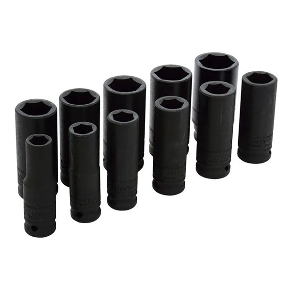 Juego 11 Dados De Impacto Largos En Pulgadas 1/2 Urrea-h