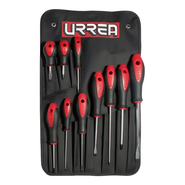 Juego De 10 Desarmadores Combinado Imantados Urrea-h