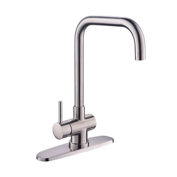 Monomando Para Cocina 9444inox Color Acero Inoxidable Urrea-V